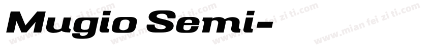 Mugio Semi字体转换